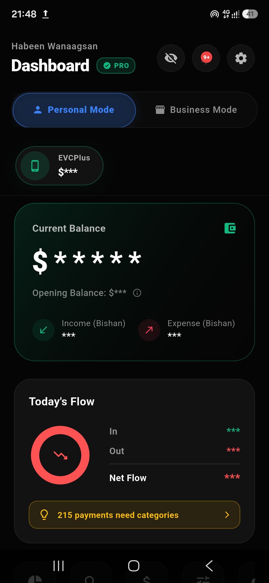 E-Tiri app dashboard